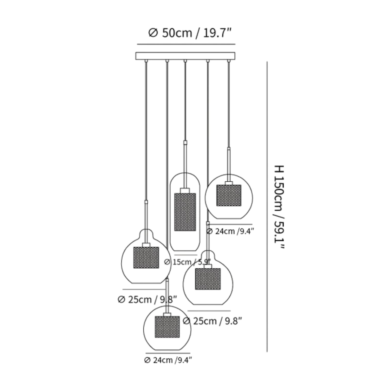 Chevoce Pendant Light