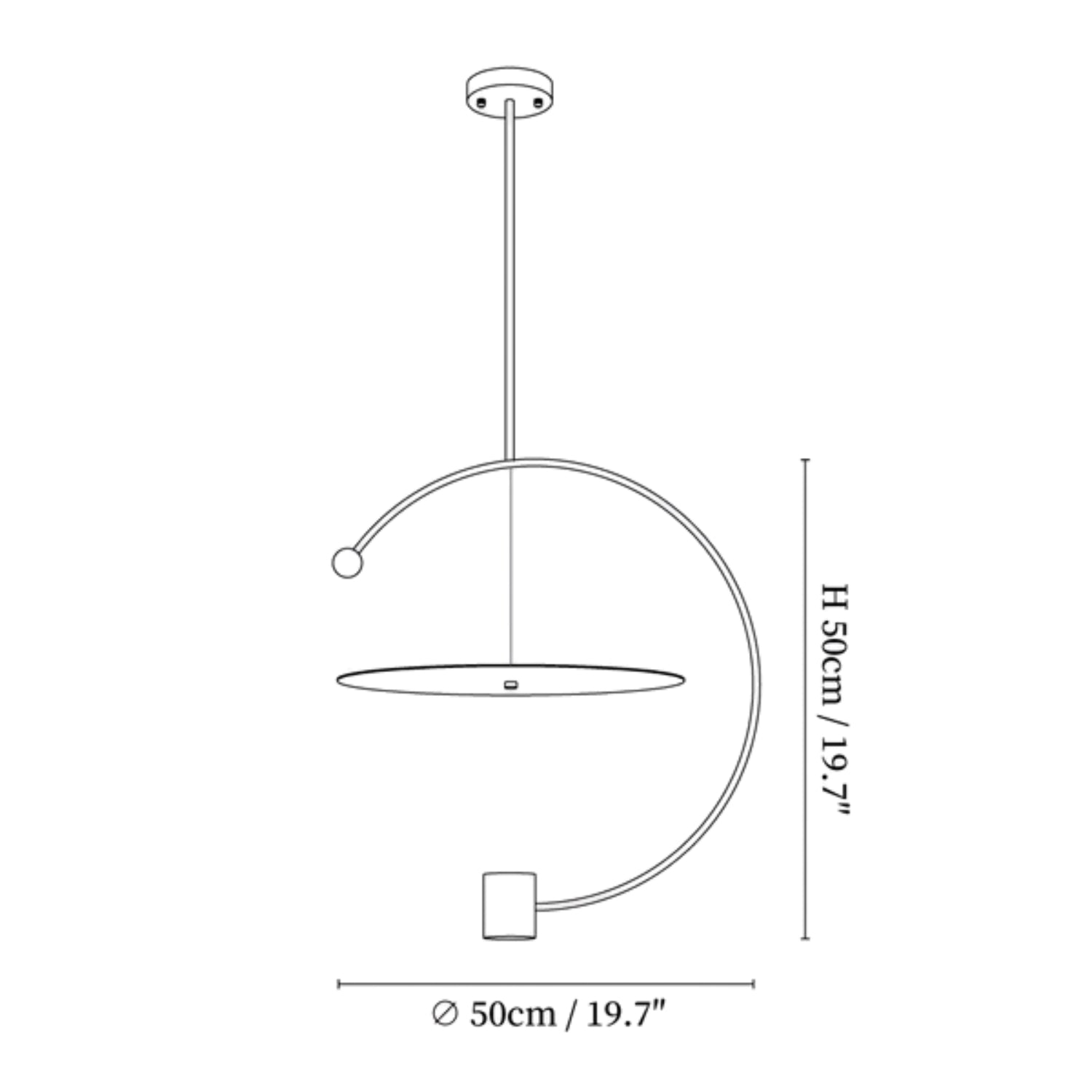 Meliza Disc Pendant Light
