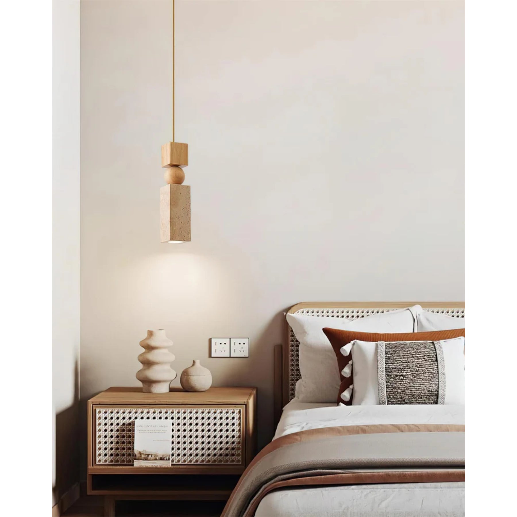 Norvello Travertine Pendant Light