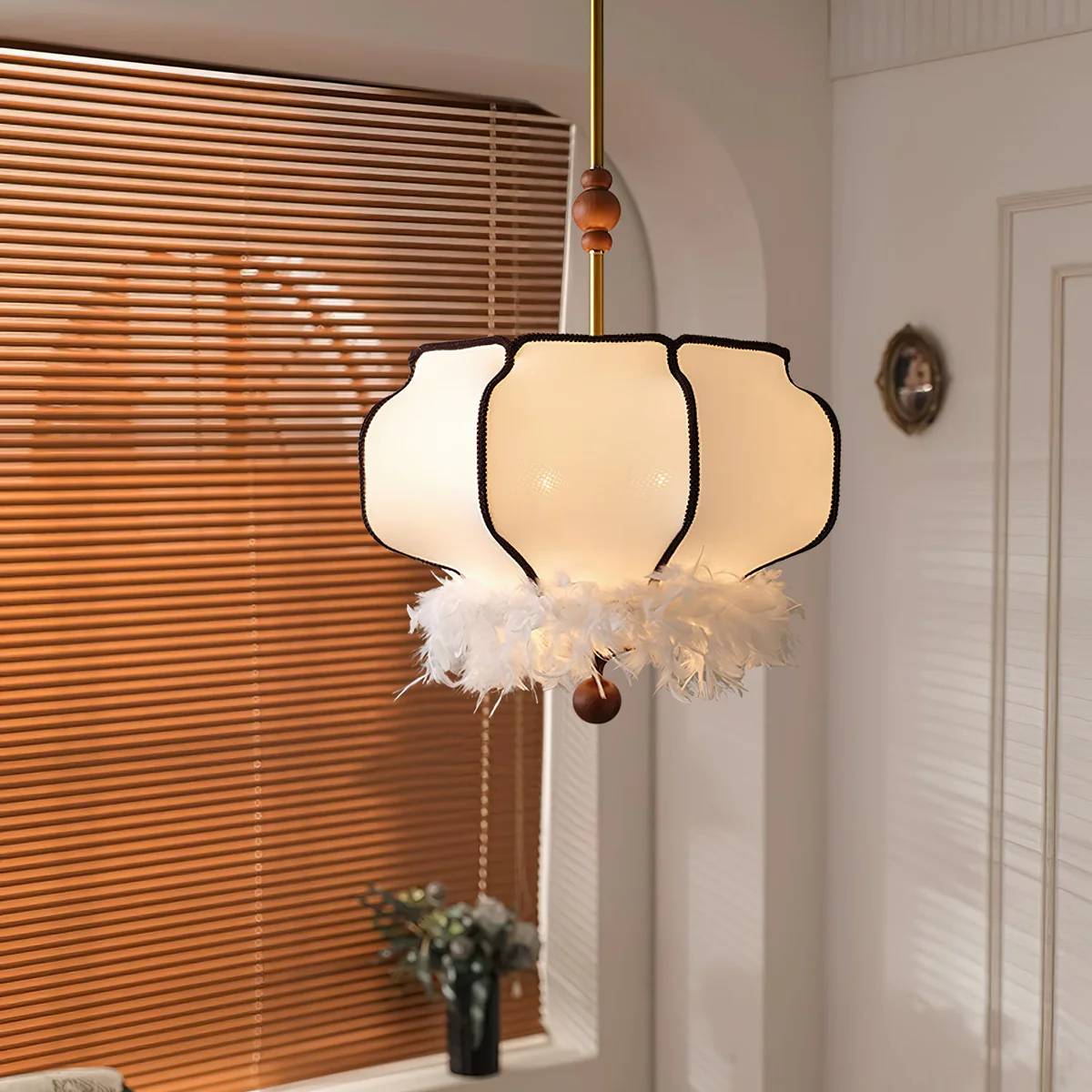 Tyvenna Feather Accent Pendant Light