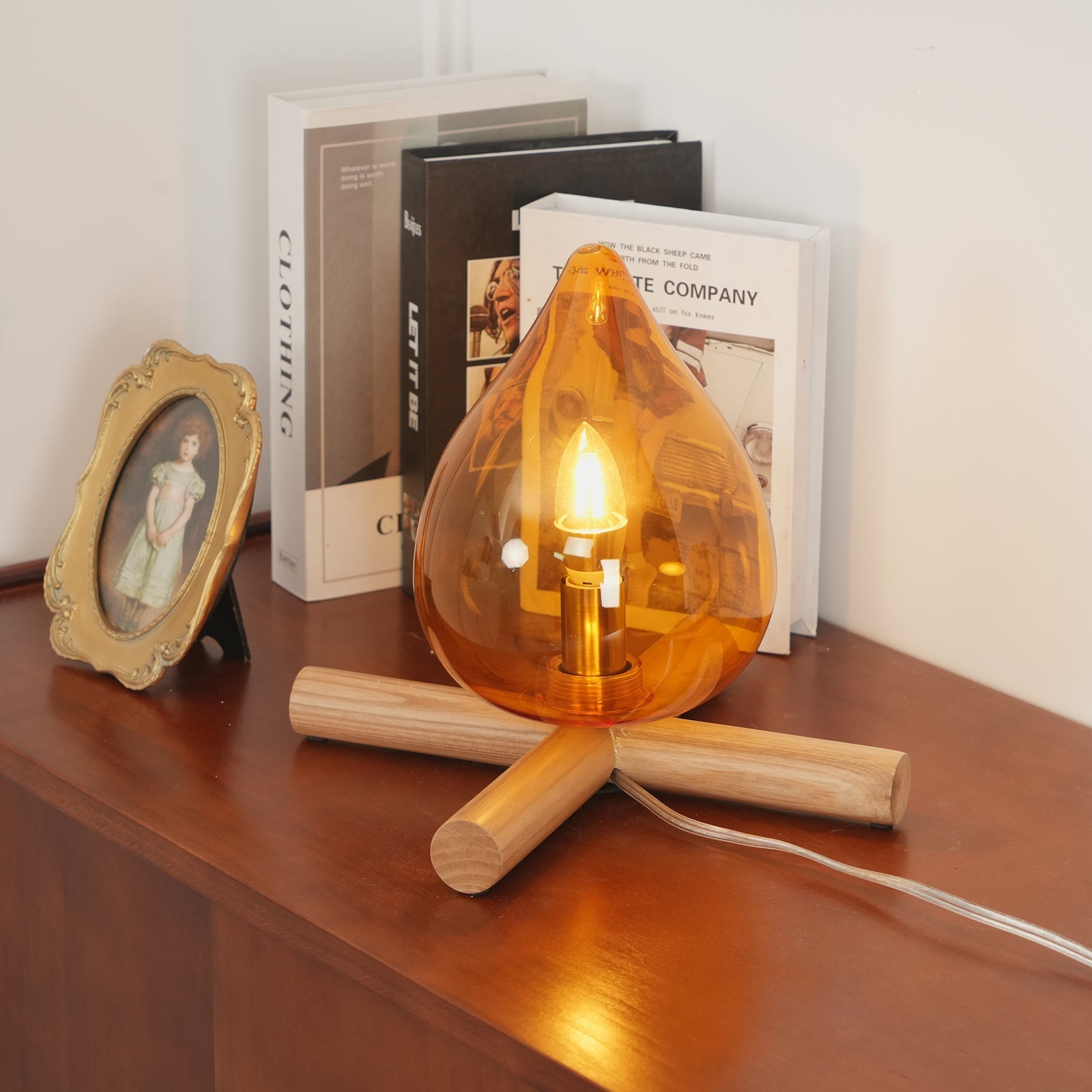 Houtvuurtje Table Lamp