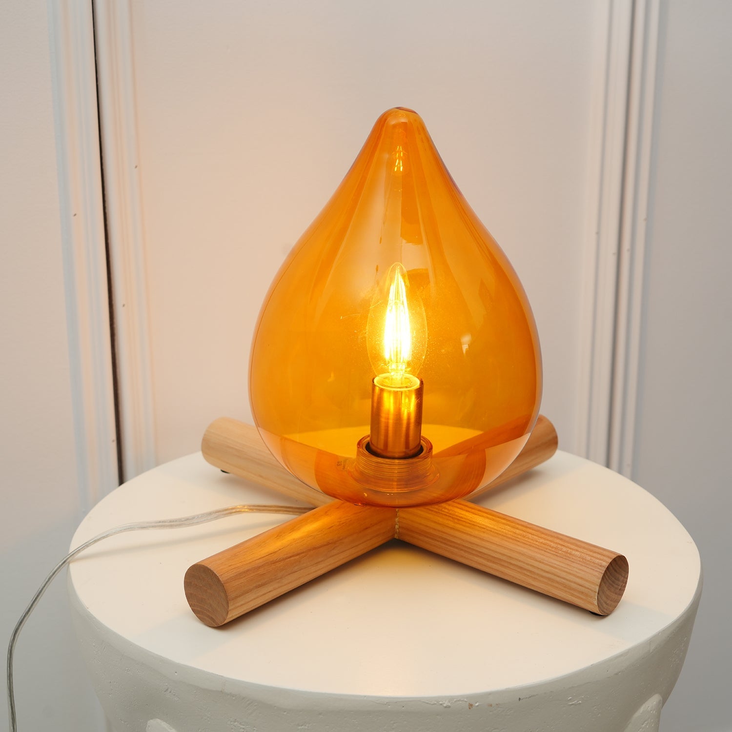 Houtvuurtje Table Lamp