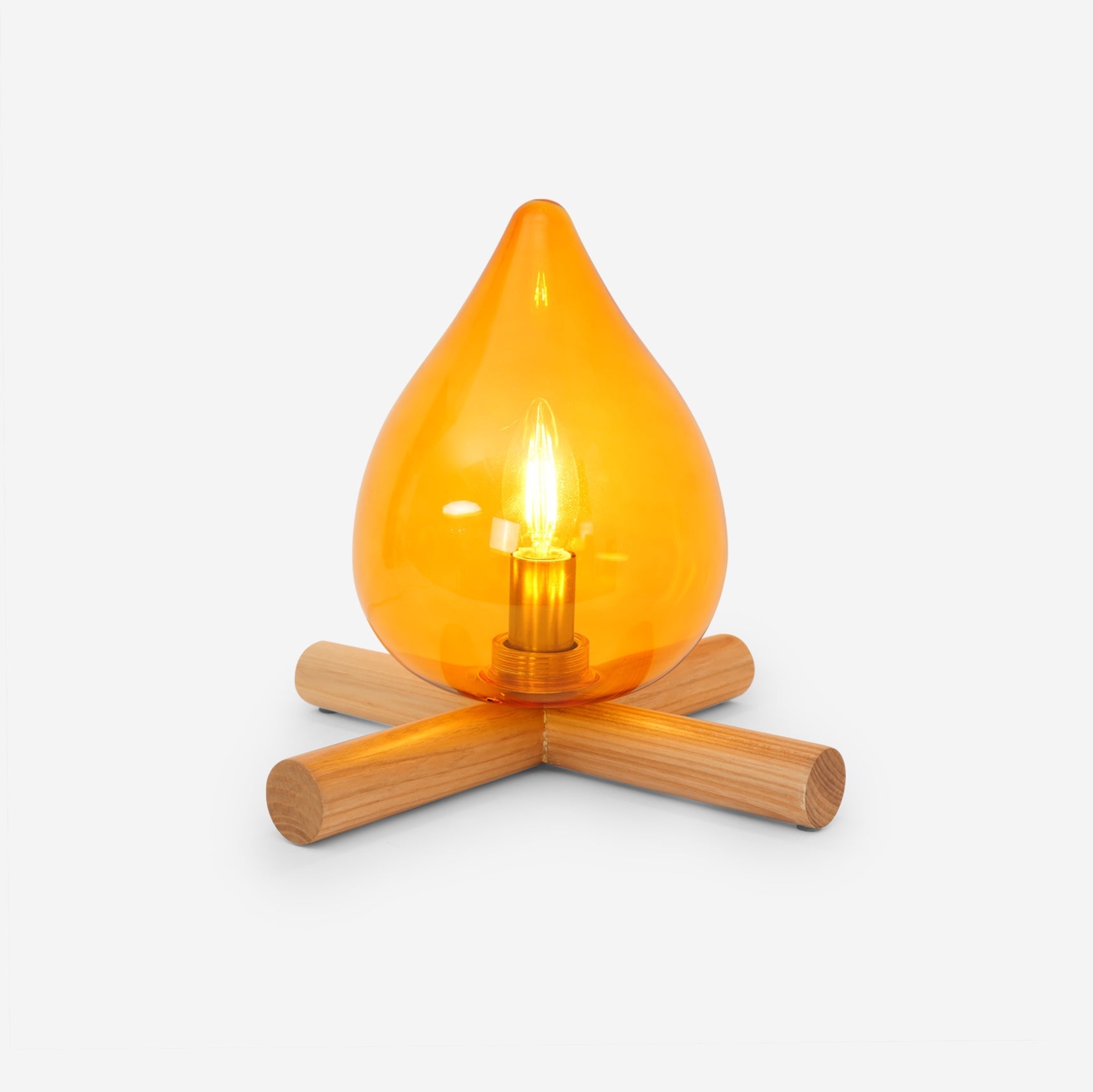 Houtvuurtje Table Lamp