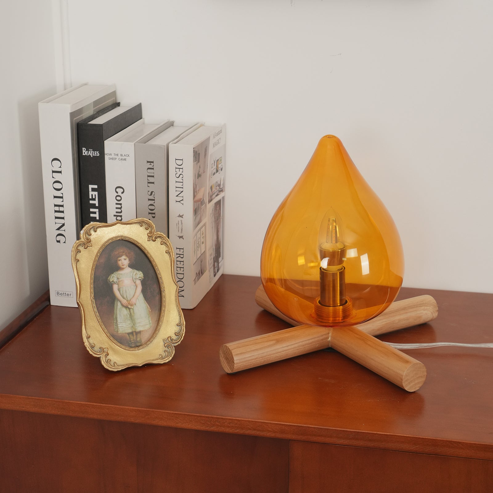 Houtvuurtje Table Lamp