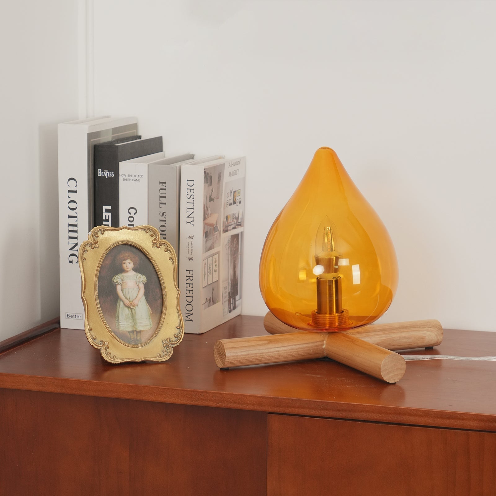 Houtvuurtje Table Lamp