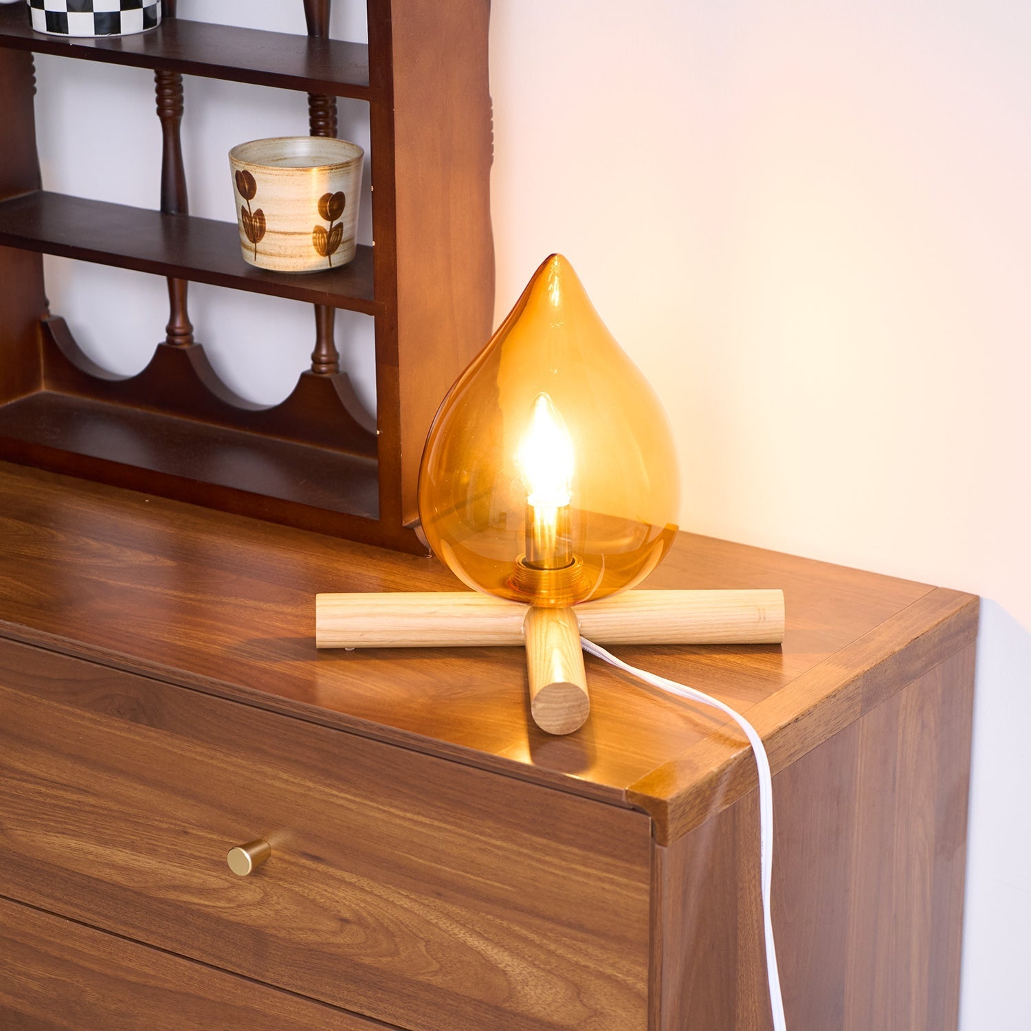 Houtvuurtje Table Lamp