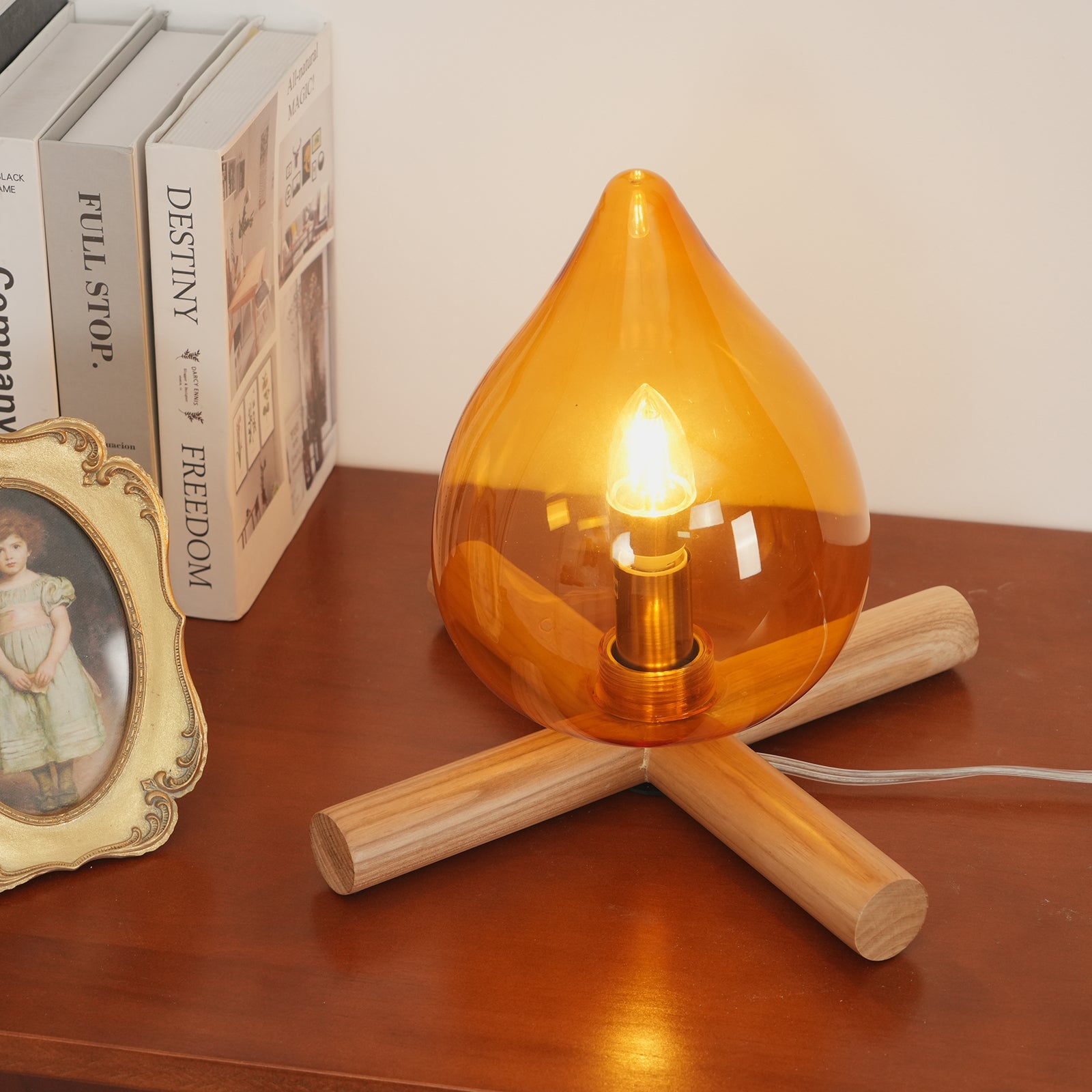 Houtvuurtje Table Lamp