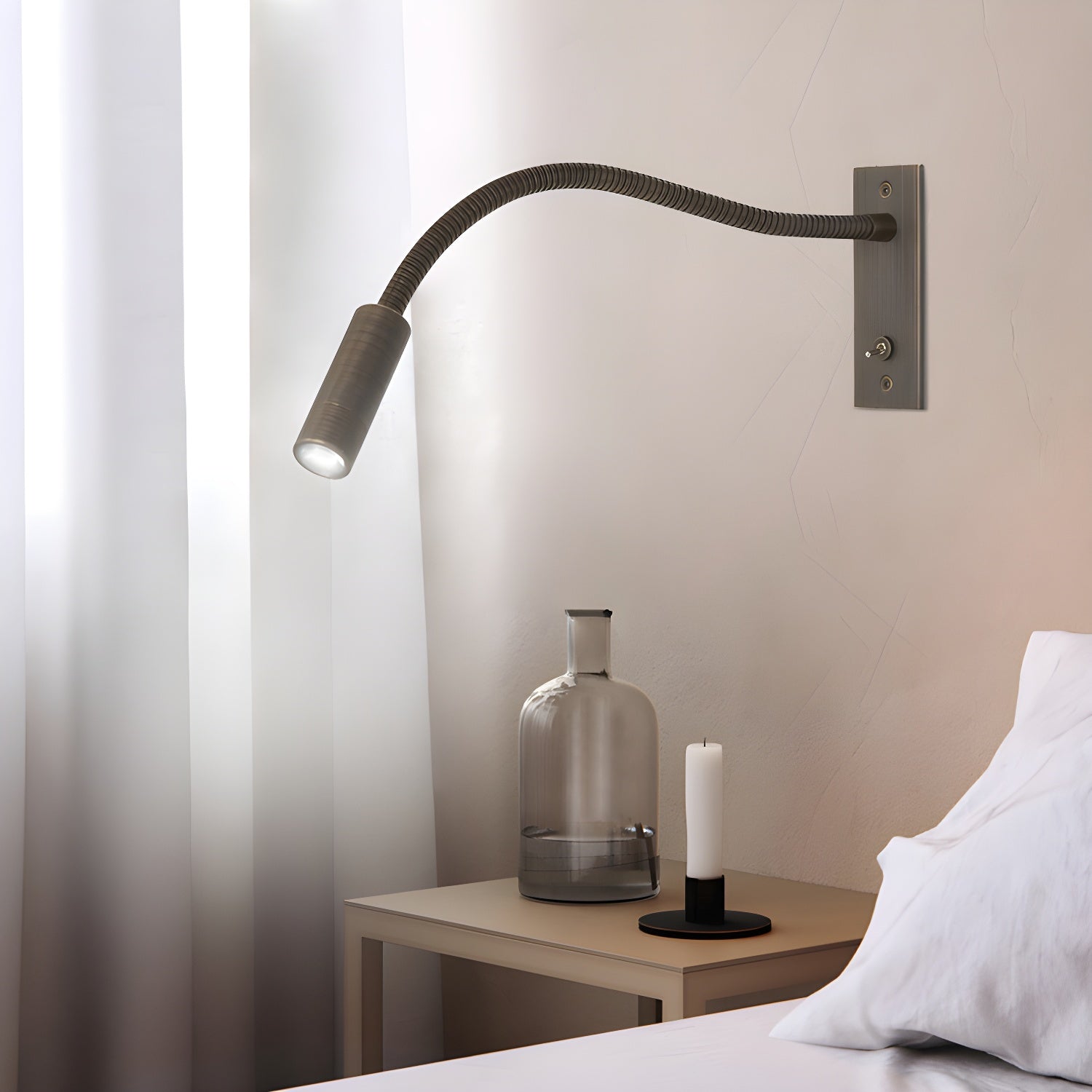 Elezor Flexible Gooseneck Wall Light