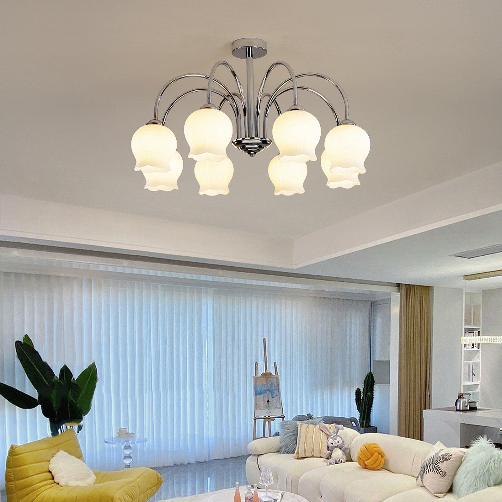 Foralle Tulip Ceiling Light With Tulip-Shaped Shades