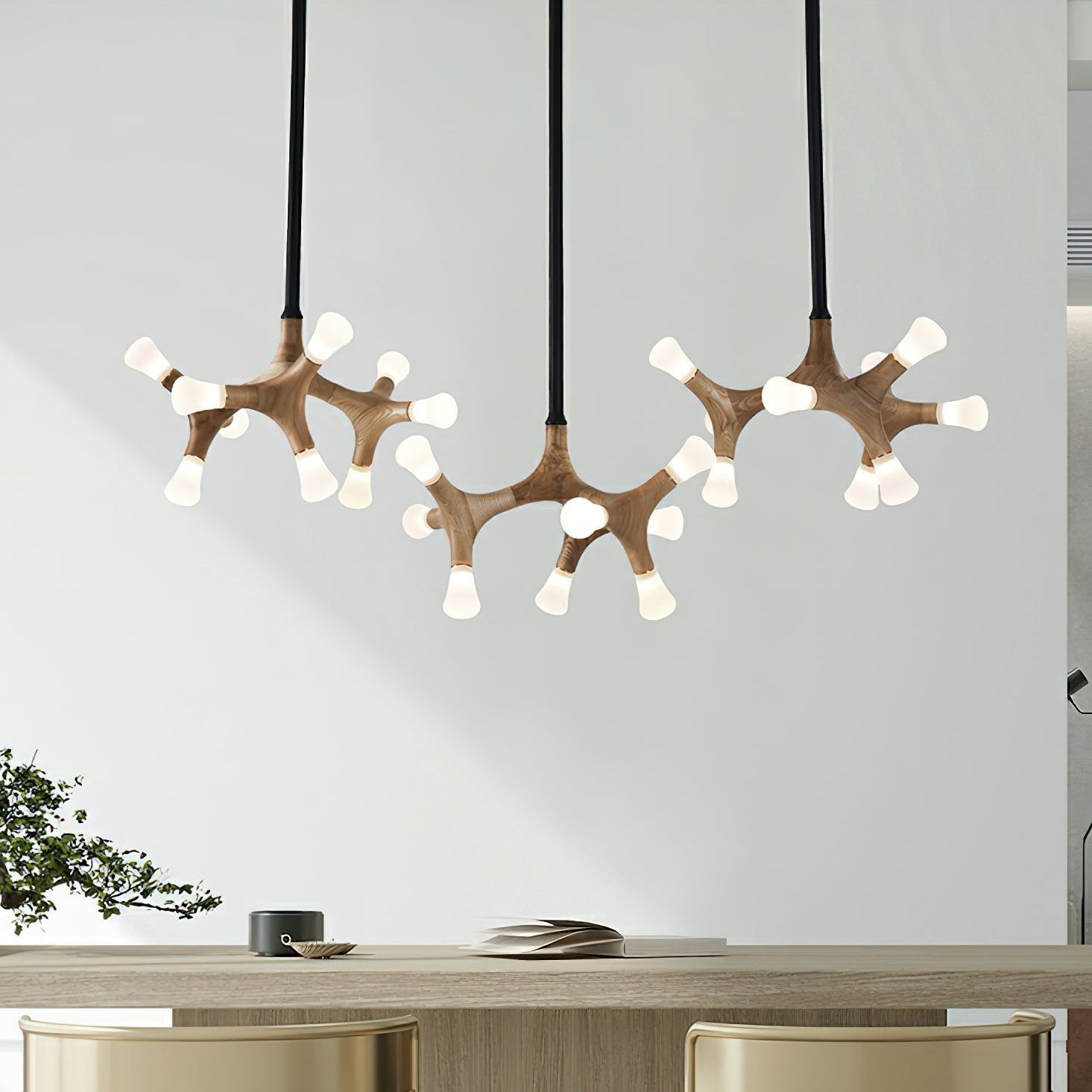 Bonewood Pendant Light