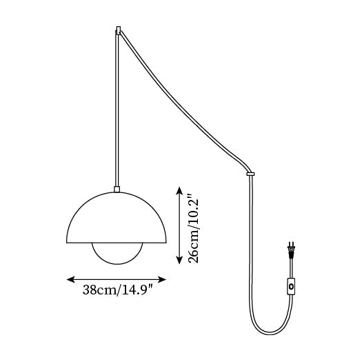 Wrenmion Plug In Pendant Light