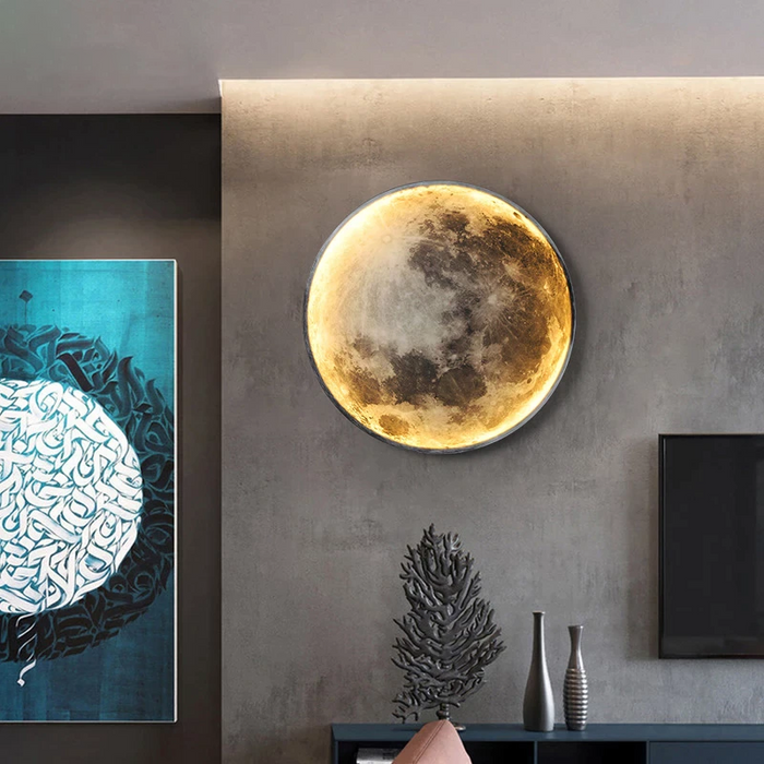 Eclipse Moon Design Wall Light