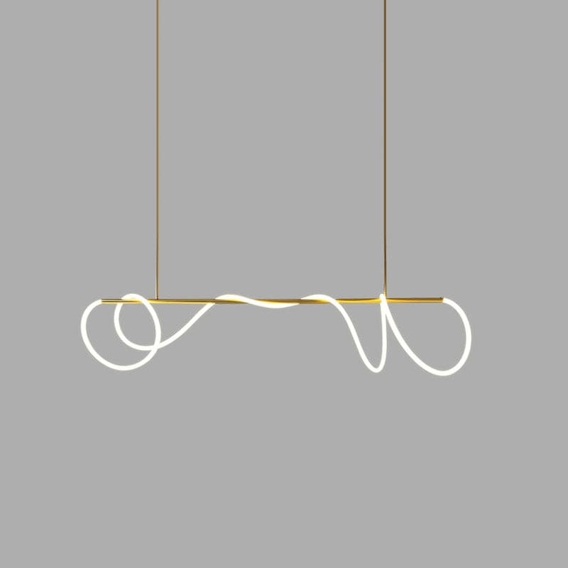 Serpentine Glow Gold Chandelier – detail 11