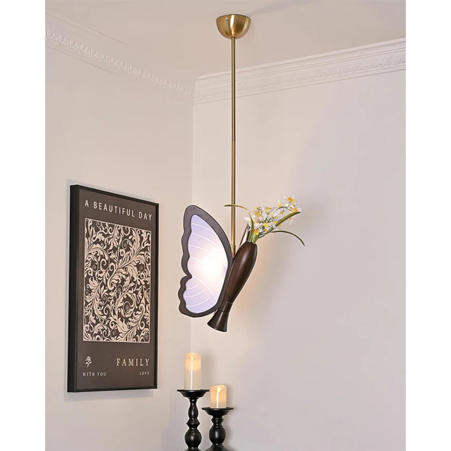 Misty Butterfly Pendant Light
