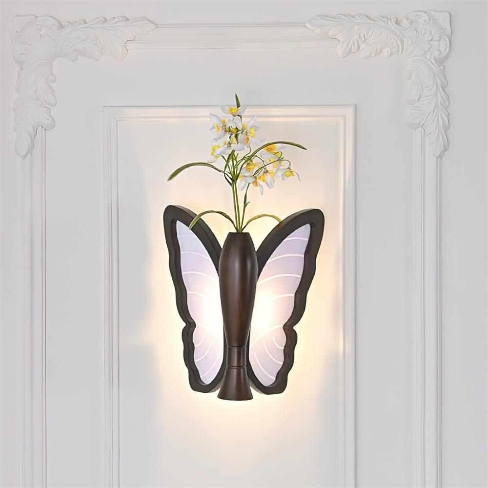 Misty Butterfly Wall Light