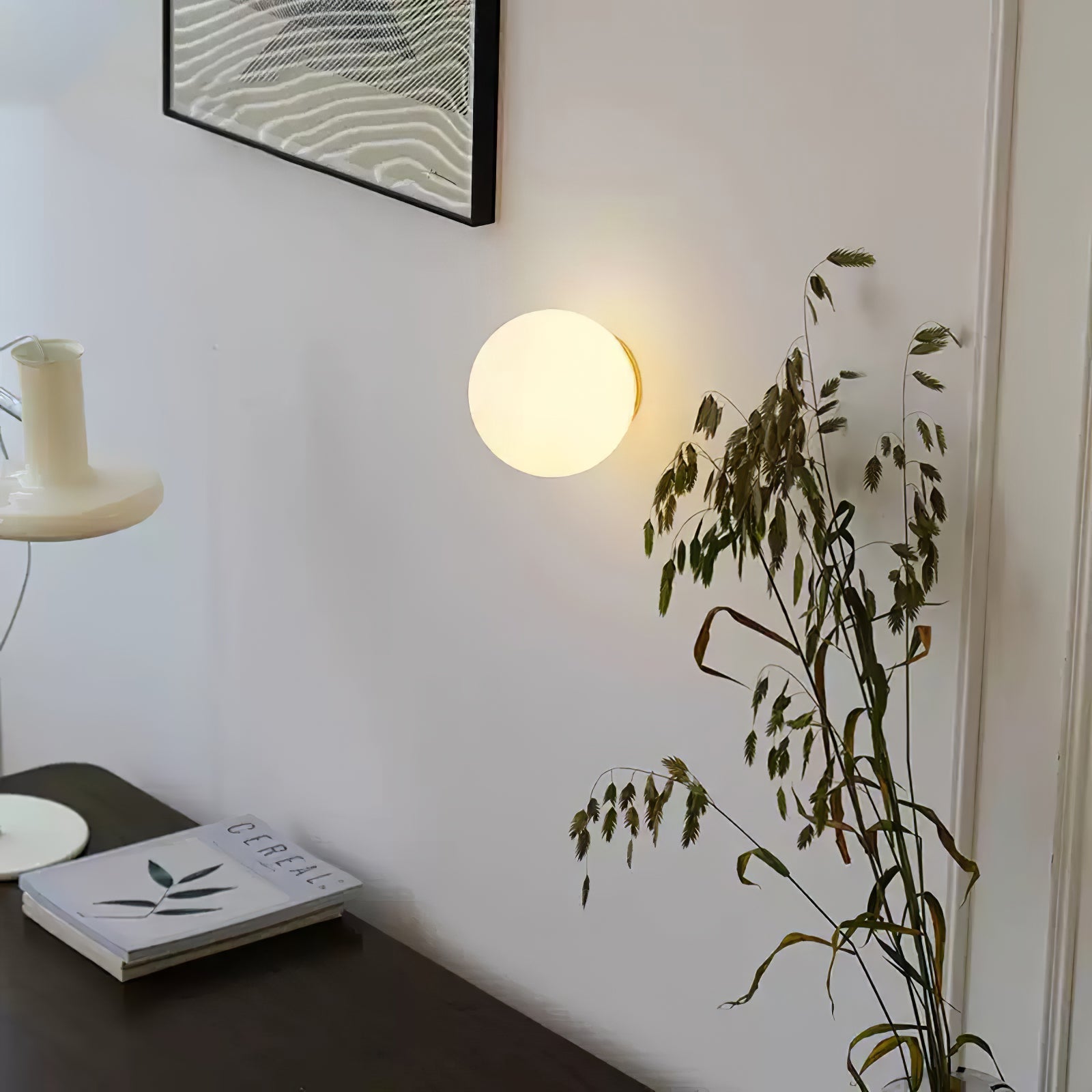 Glass Mini Globe Wall Light