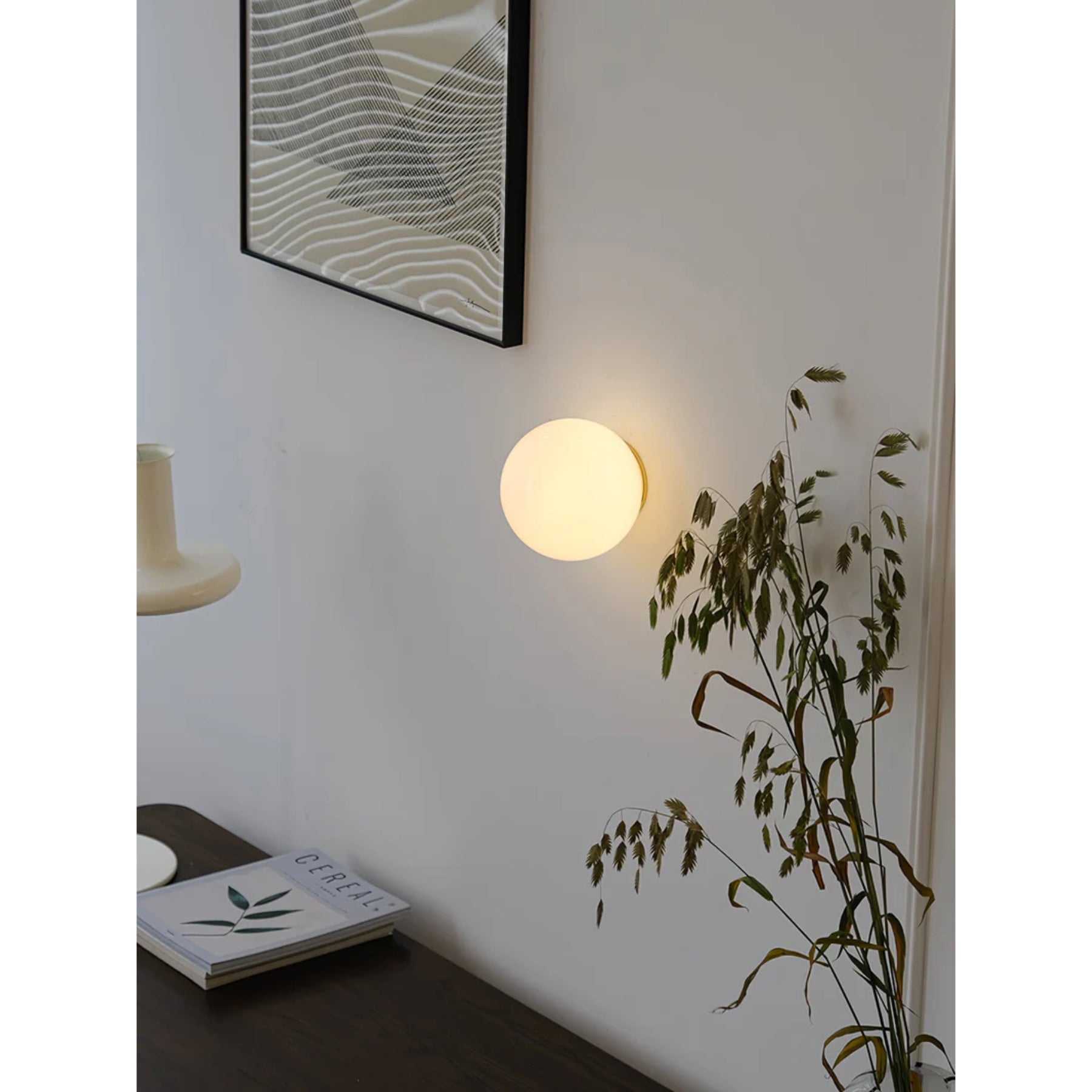 Glass Mini Globe Wall Light