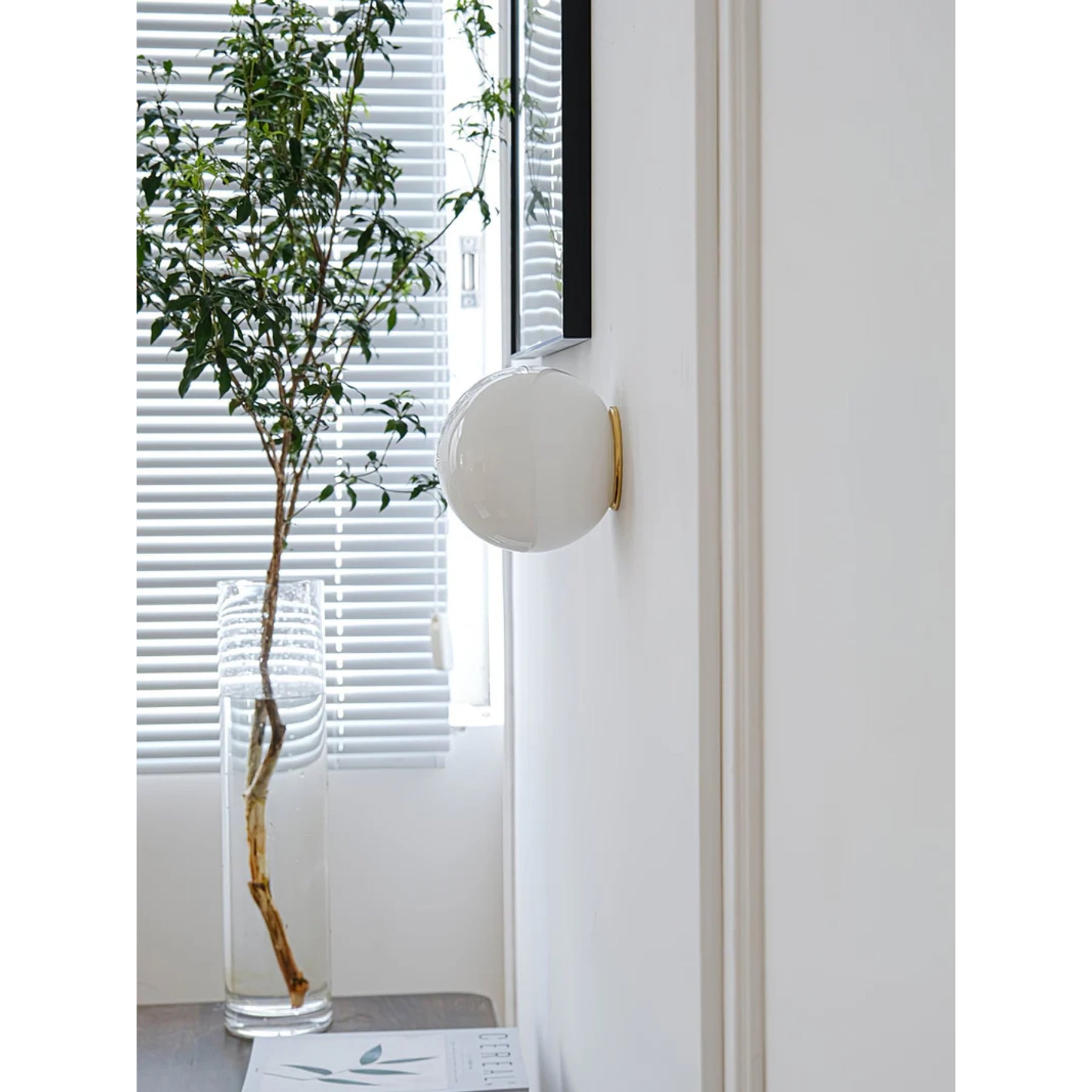 Glass Mini Globe Wall Light