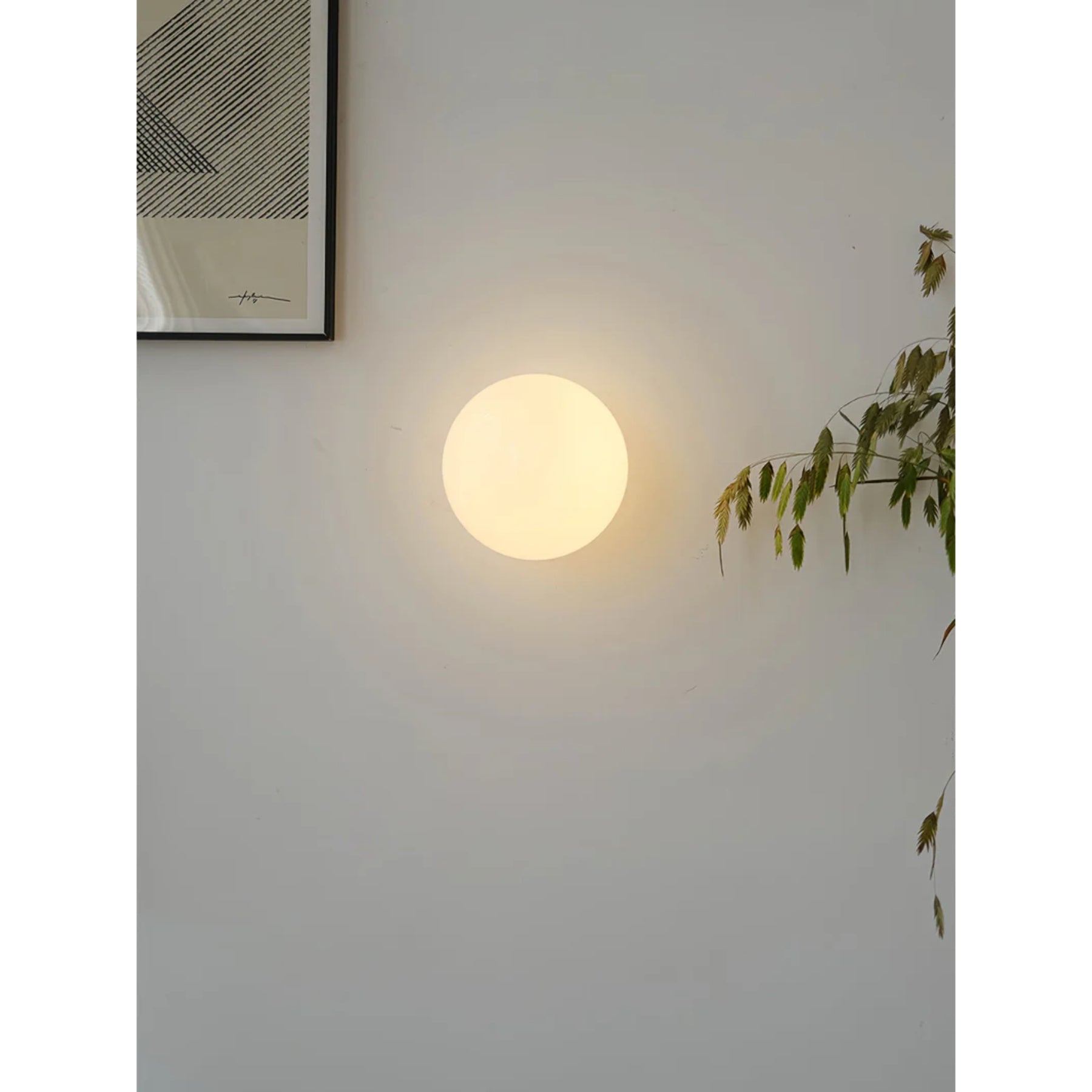 Glass Mini Globe Wall Light