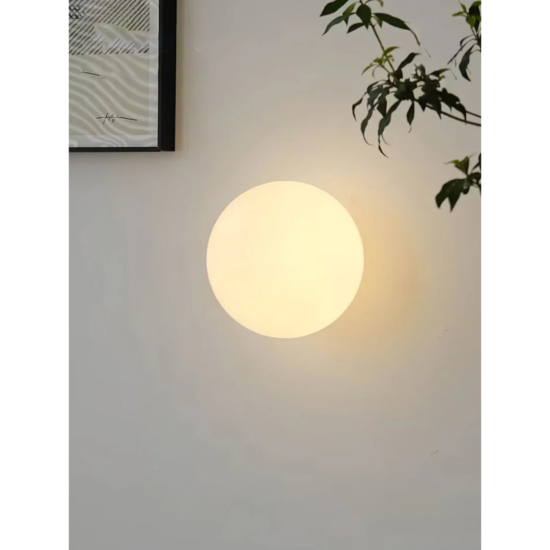 Glass Mini Globe Wall Light