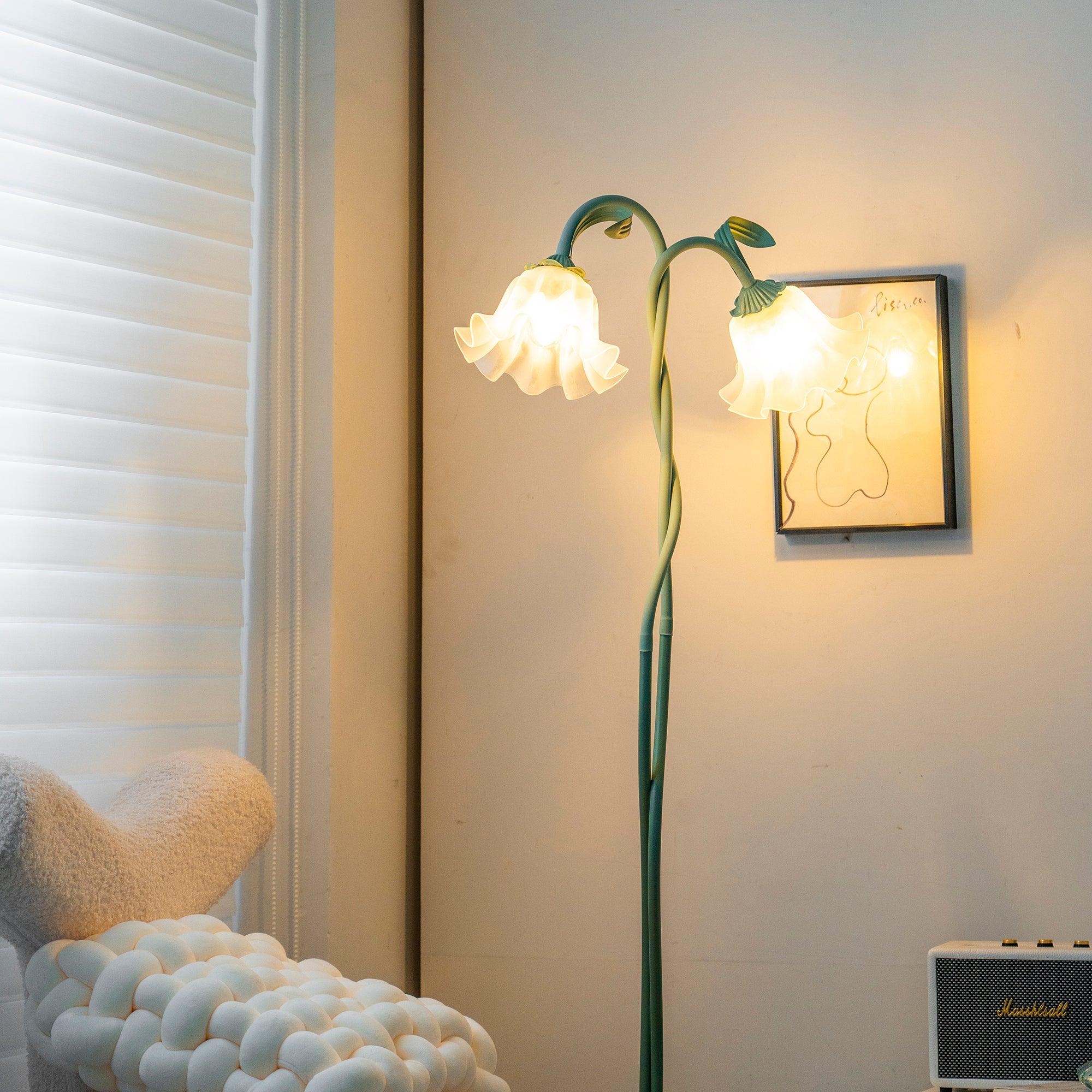 Wrenayo Floral Floor Lamp