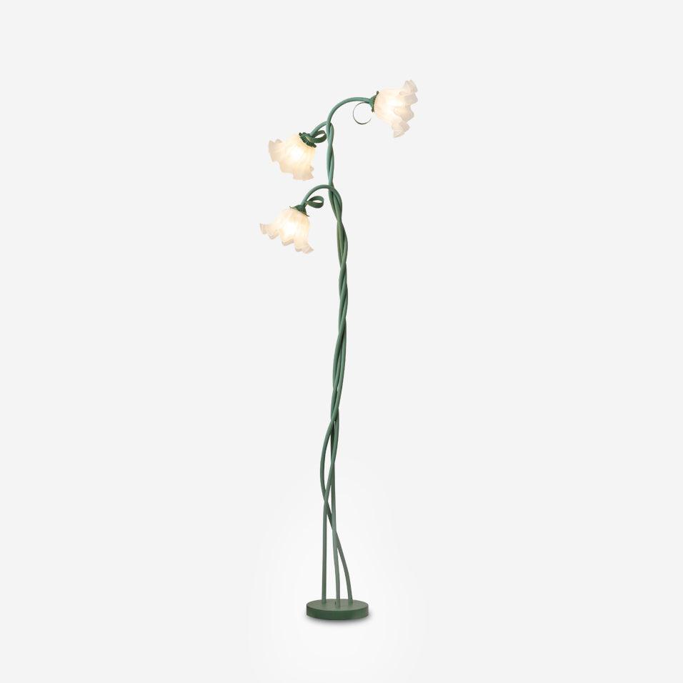 Wrenayo Floral Floor Lamp
