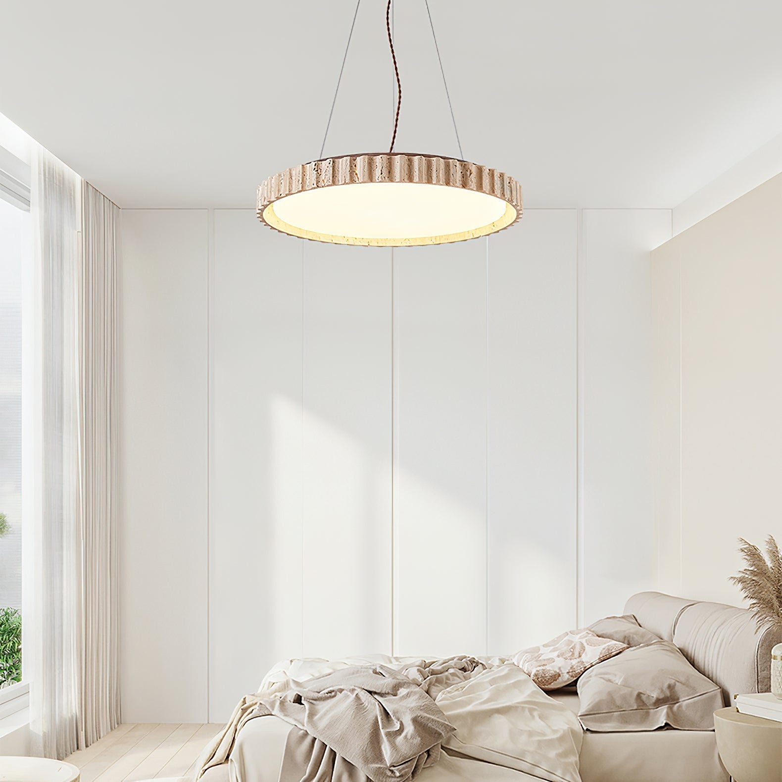 Zenmesca Natural Stone Pendant Light
