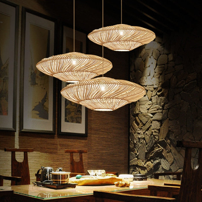 Lanzeo Rattan Pendant Light