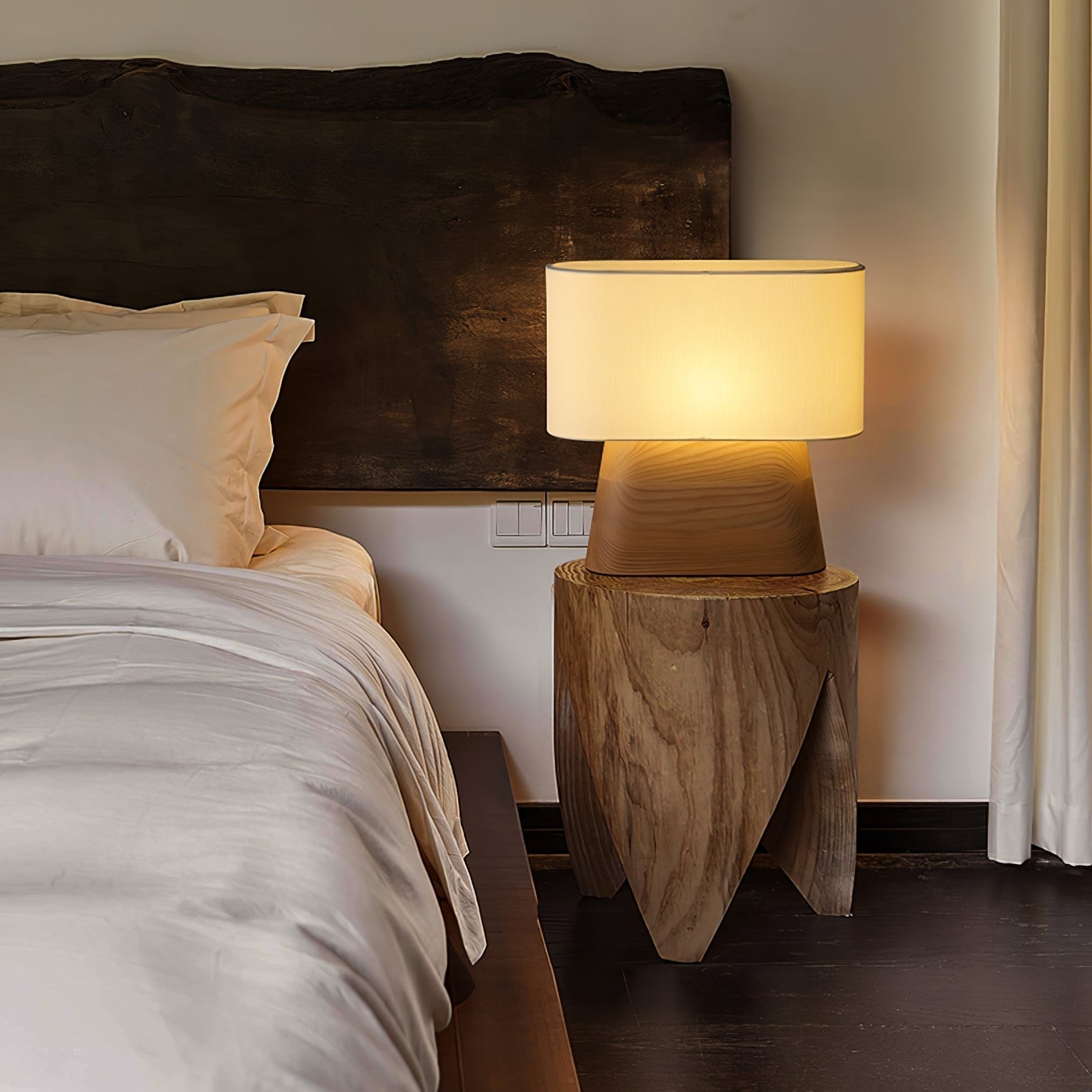 Mohaty Wooden Table Lamp