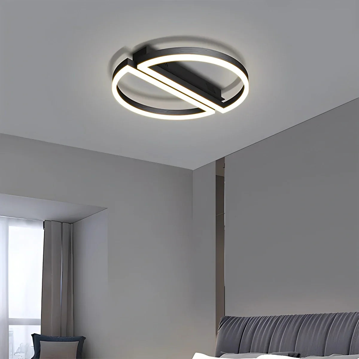 Zipler Double Half-Round Ceiling Light