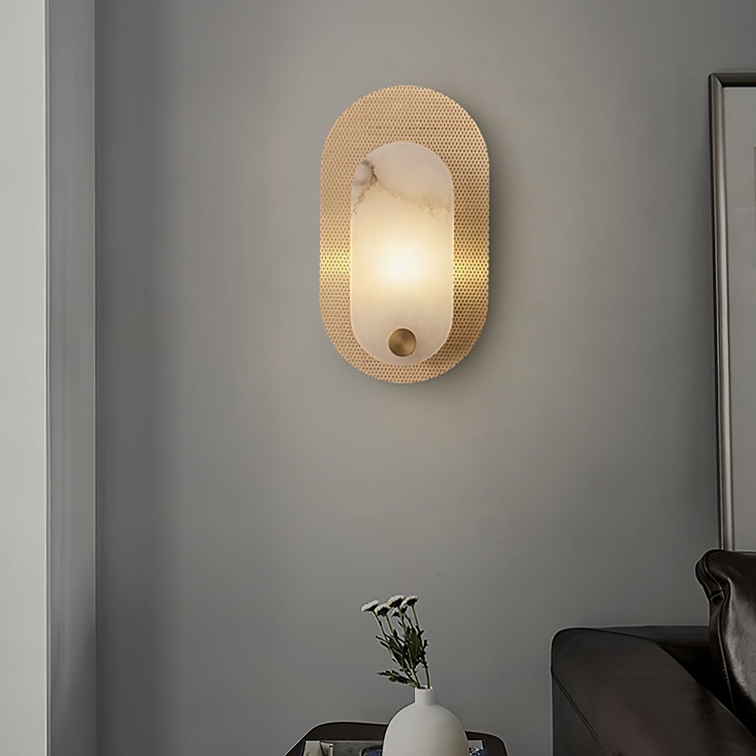 Holena Alabaster Wall Light