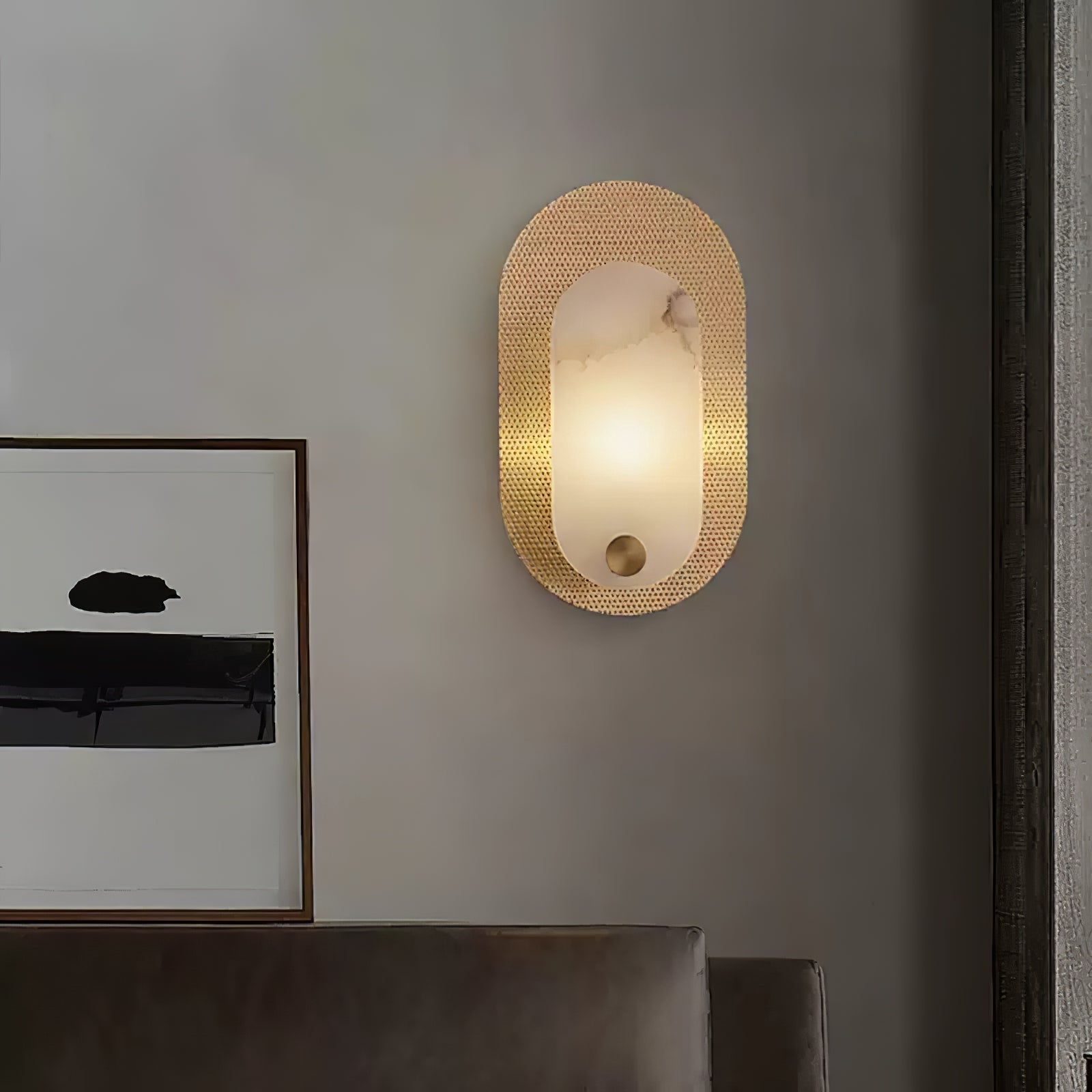 Holena Alabaster Wall Light