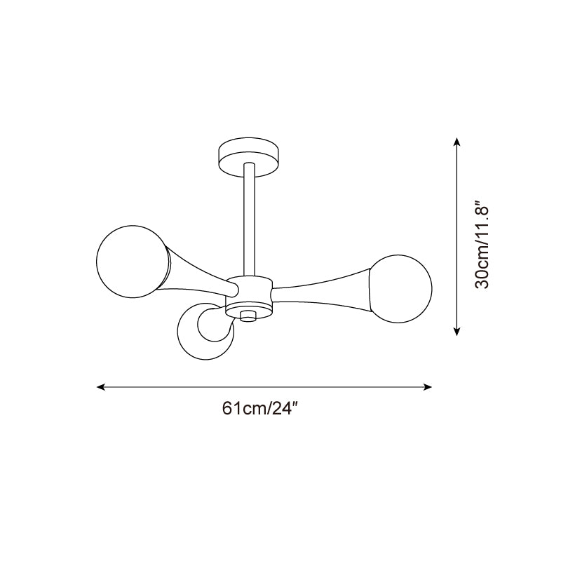 Heldeza Natural Stone Ceiling Light