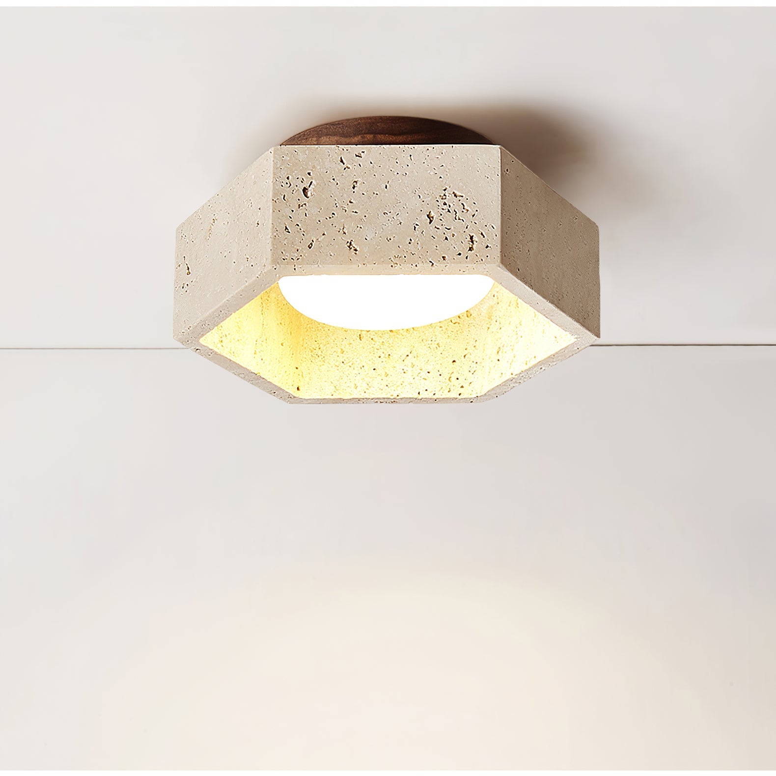 Cemis Natural Stone Ceiling Light