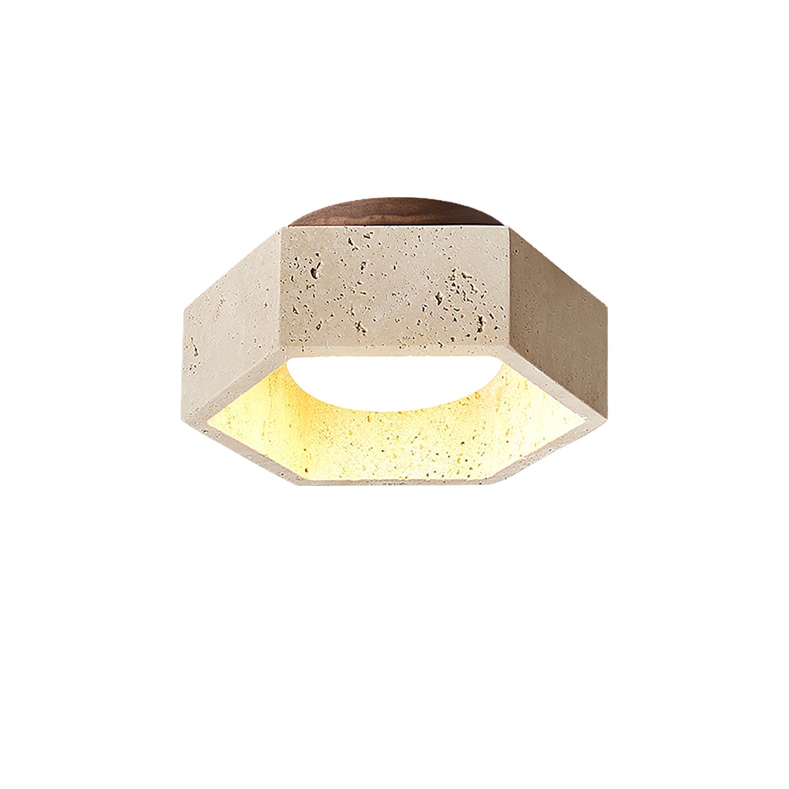 Cemis Natural Stone Ceiling Light