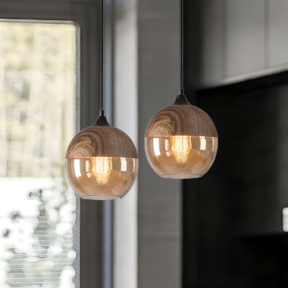 Lumetis Wooden Pendant Light