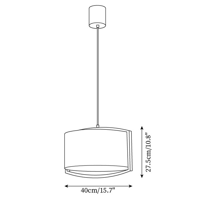 Hallon Japandi Style Pendant Light
