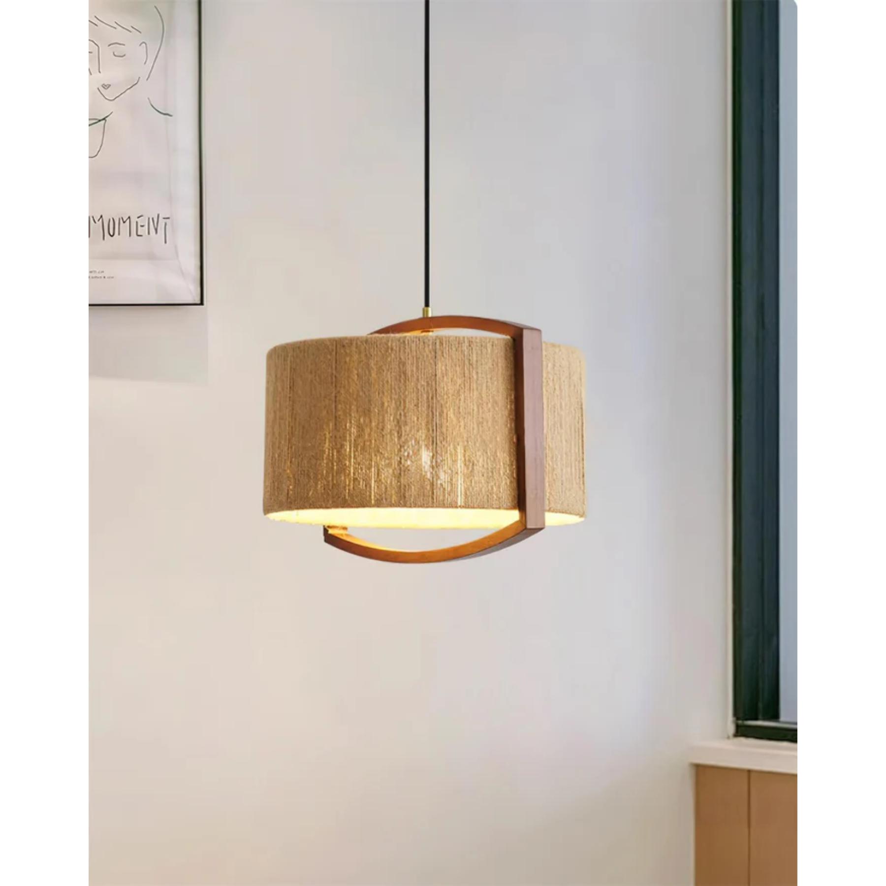Hallon Japandi Style Pendant Light