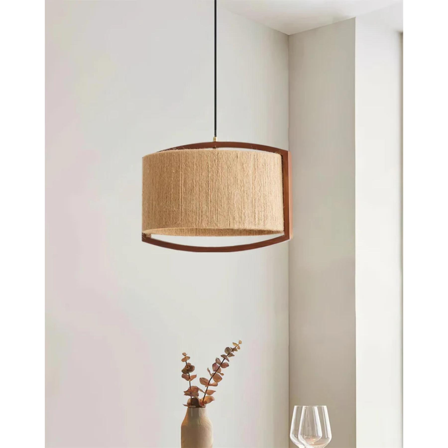Hallon Japandi Style Pendant Light