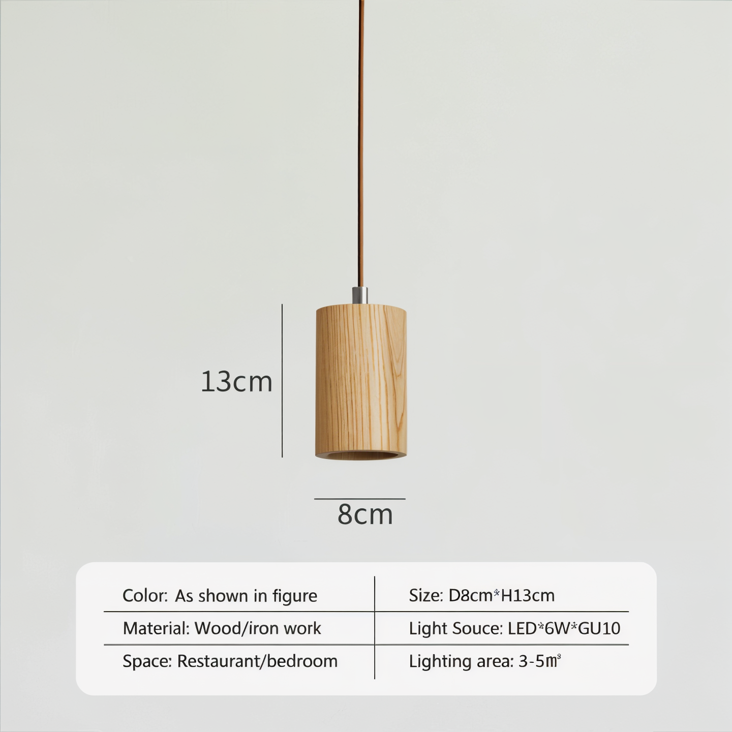 Zenvo Wooden Pendant Light