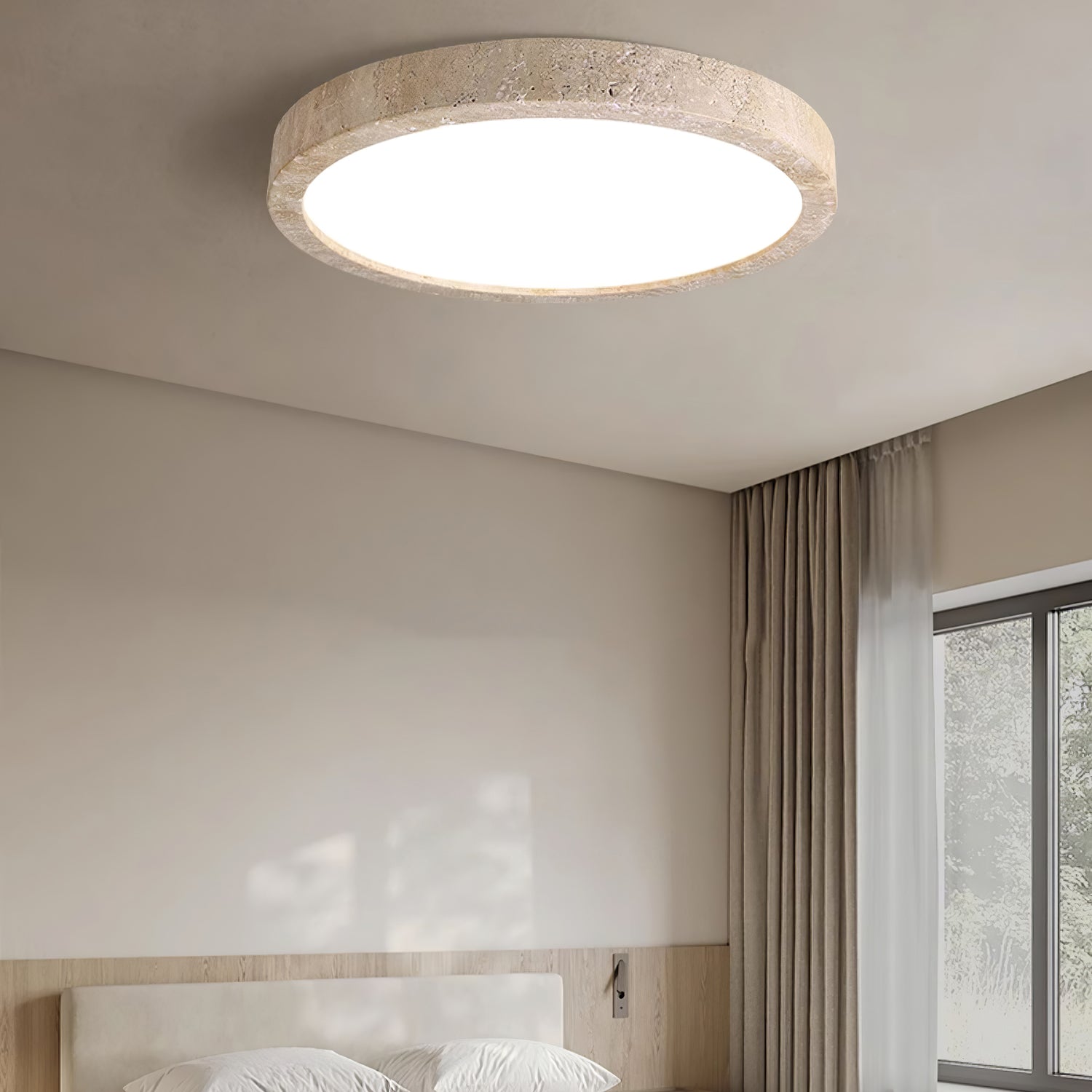 Holizon Travertine Ceiling Light