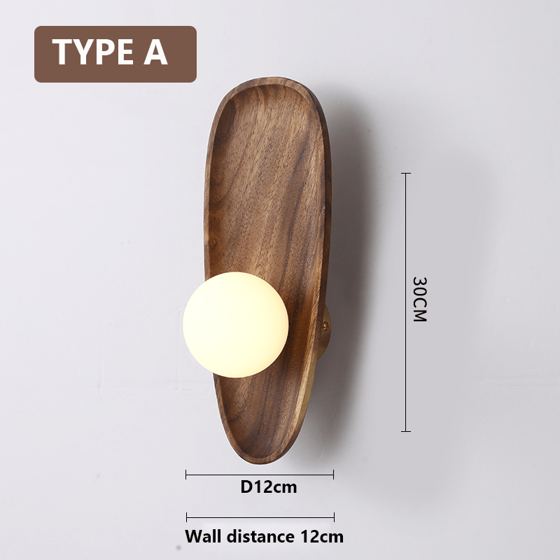Oza Wooden Wall Light