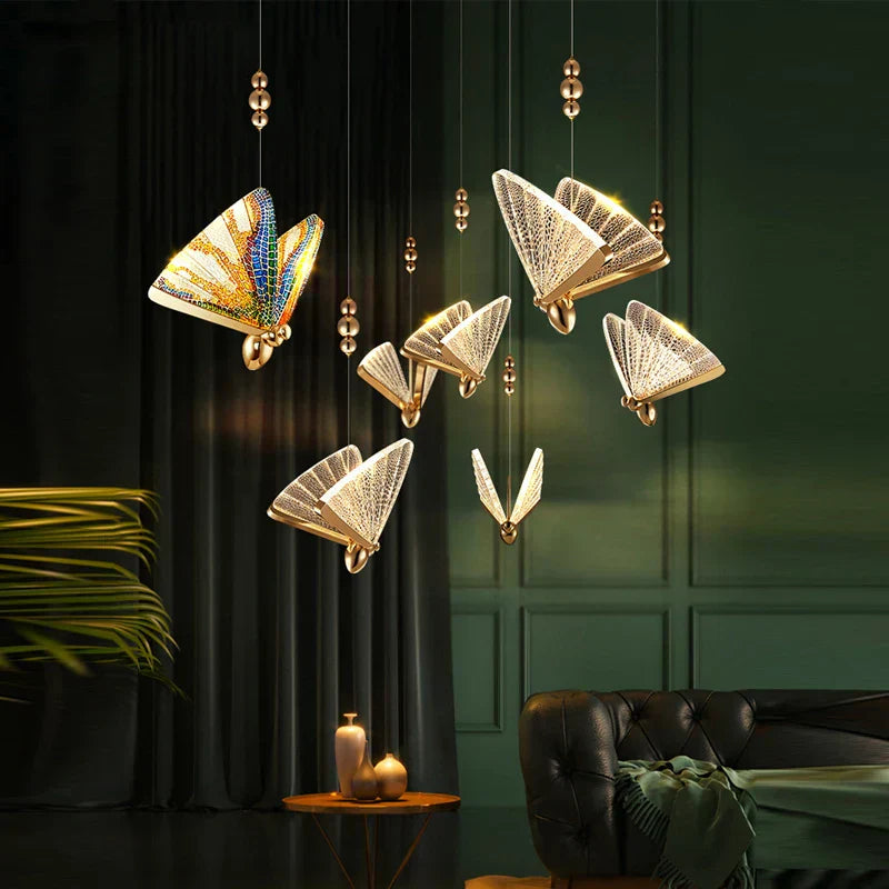 Loeza Butterfly-Shaped Pendant Light