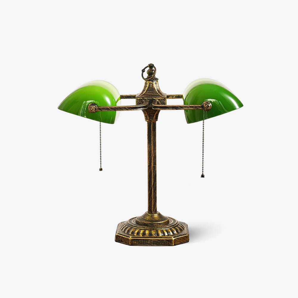 Double Banker's Table Lamp
