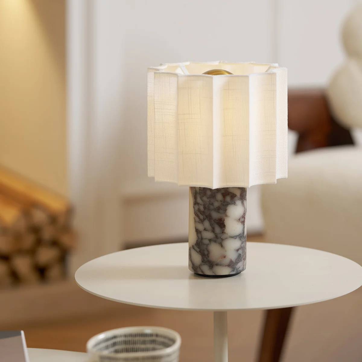 Orvinna Marble Table Lamp