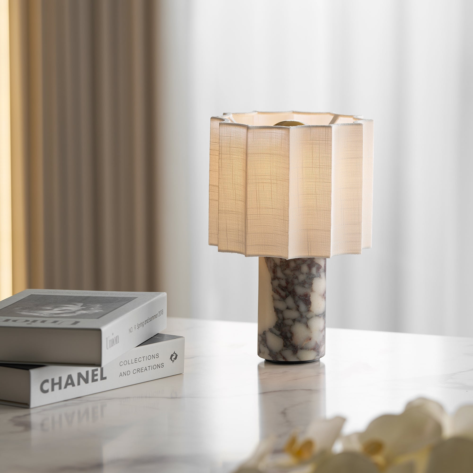 Orvinna Marble Table Lamp