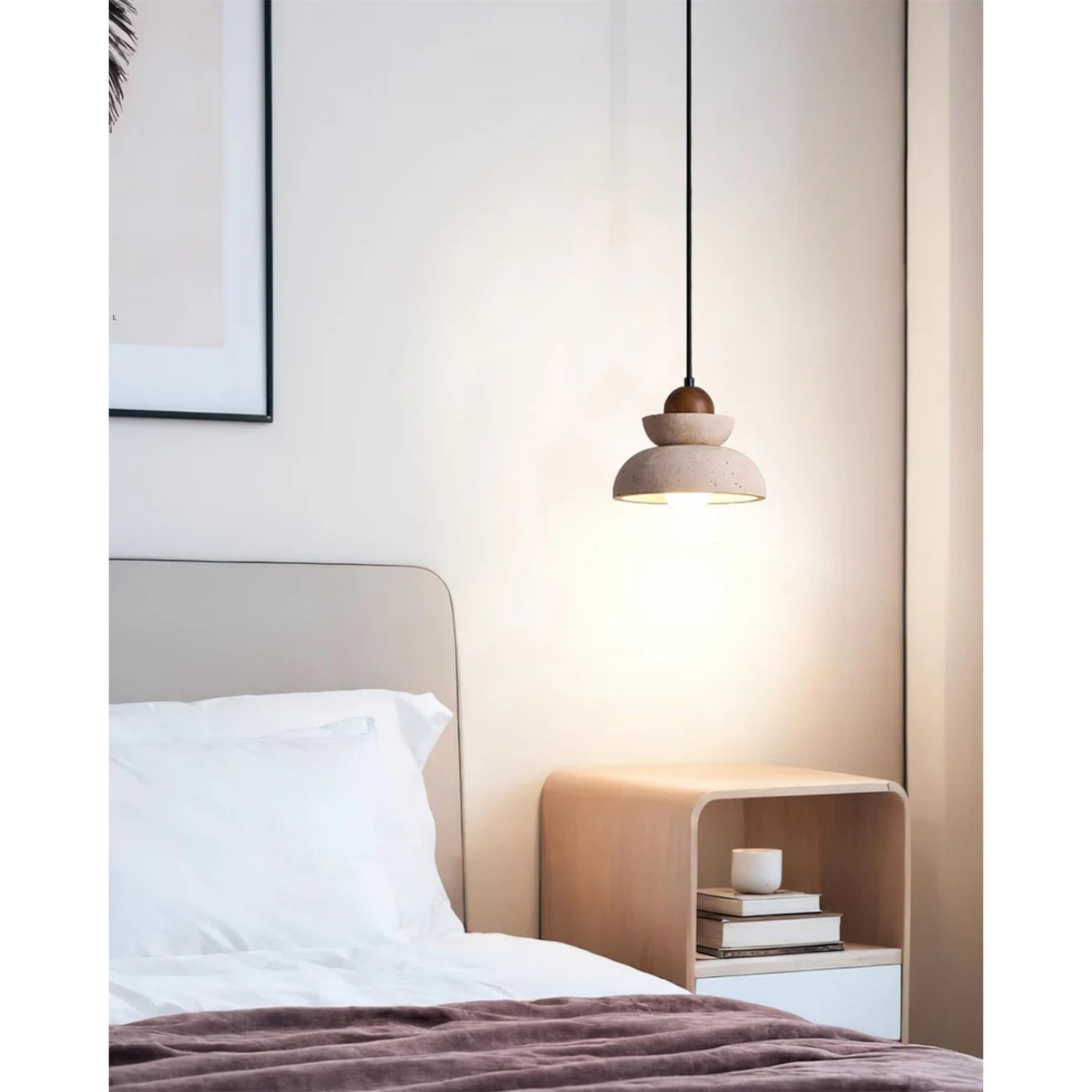 Rasvello Travertine Pendant Light
