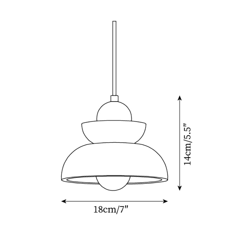 Rasvello Travertine Pendant Light