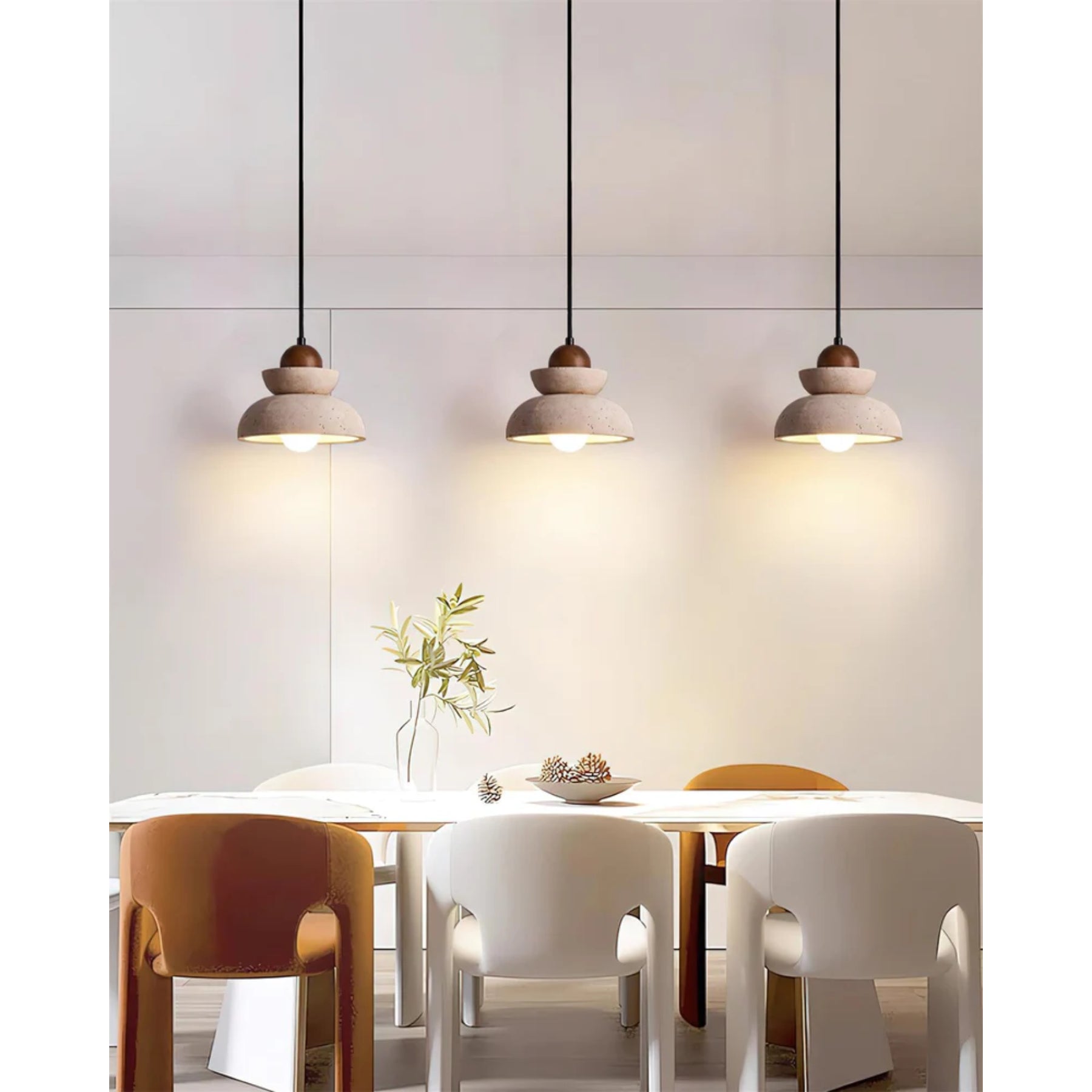 Rasvello Travertine Pendant Light
