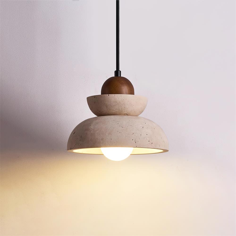 Rasvello Travertine Pendant Light